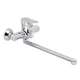 Lidz Nicole 005 Смеситель для ванны Chrome (k35) с длинным поворотным изливом и душевым гарнитуром LDNIC005CRM22140 - изображение 3