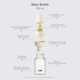 Дитяча пляшечка BIBS Baby Bottle Round Latex 270 мл Medium Flow (середній потік) Ivory - зображення 4