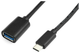Kabel Accura USB Type-C - USB 3.1 Type-A M/F 0.15 m (5904726952603) - obraz 1