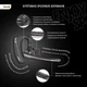 Bluetooth гарнитура LOQUI G10 с шумоподавлением, Multipoint, 25 часов работы, черная - изображение 9