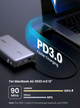 Powerbank Ugreen PB205 25000mAh 145W USB-C Grey (6941876213528) - obraz 5