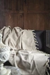 Жаккардовый плед-покрывало Issimo Decon 170×230 см Bej - изображение 1