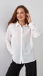 Рубашка однотонная женская On me D2777 XL Молочный shop (2000991053953) - изображение 1