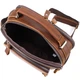 Мужская деловая сумка с ручкой для переноса в руке из натуральной кожи VINTAGE Bag 23033 Коричневый - изображение 7
