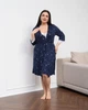 Ночная Сорочка с халатом женская 3XL синяя - 19010 - изображение 3
