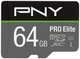 PNY PRO Elite microSDXC 64GB + Adapter SD (P-SDU64GV31100PRO-GE) - obraz 1