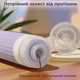 Дорожный набор емкостей бутылочек баночек пустых флаконов для путешествий баночки дорожные для косметики шампуня крема геля косметических средств тревел для самолета ручной клади силиконовые 4 шт по 90 мл в косметичке Бежевые 113_2_0_4В - изображение 5