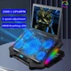 Подставка для ноутбука охлаждающая Givecool S500 с регулировкой угла наклона (до 17", 2USB, 5 вентиляторов, RGB подсветка, подставка для телефона) - изображение 2