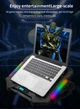 Подставка для ноутбука охлаждающая Givecool S500 с регулировкой угла наклона (до 17", 2USB, 5 вентиляторов, RGB подсветка, подставка для телефона) - изображение 6