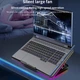 Подставка для ноутбука охлаждающая Givecool X8 с регулировкой угла наклона (до 17", 2USB, 6 вентиляторов, RGB подсветка, подставка для телефона) - изображение 5