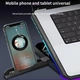 Подставка для ноутбука охлаждающая Givecool X8 с регулировкой угла наклона (до 17", 2USB, 6 вентиляторов, RGB подсветка, подставка для телефона) - изображение 6