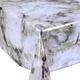 Клеенка на стол Stenson Glossy MA-5289 ПВХ, тканевая основа, 3-слойная, 1.37×20 м, мраморный белый - изображение 1