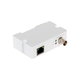 Конвертер сигналу DH-LR1002-1ET 2 порти (BNC, RJ45 10/100 Мбіт/с) передавач Ethernet по коаксіальному кабелю PoE до 1000 м Білий - зображення 1