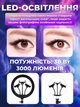 Кольцевая led лампа 38вт 45см с держателем 3х телефонов пультом управления Andowl Q-1800X1 для селфи блогеров макияжа съемки фото видео стрима студийное освещение держатель на 3 смартфона с кольцевой лед лампой регулируемая яркость свет теплый холодный - изображение 3