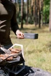 Контейнер для еды алюминиевый со складной ручкой Tribe Lunch Box Alu (T-FG-0016-grey) - изображение 7