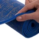 Килимок для йоги Льняний (Yoga mat) двошаровий 6мм (розмір 185x62x0, 6см, джут, Синій) (FI-2441_Синій) - изображение 2