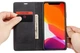 Чохол книжка Caseme з магнітом для iPhone 11 Pro Max чорний гаманець - зображення 3