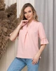 Жіноча базова блуза з рюшами на рукавах Uaclothes 42 Пудровий (like33910-143161364) - изображение 3