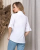 Жіноча базова блуза з рюшами на рукавах Uaclothes 42 Білий (like33915-143211364) - зображення 4