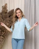 Жіноча базова блуза з рюшами на рукавах Uaclothes 54 Блакитний (like33914-143201392) - зображення 2