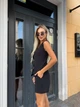 Жіночий легкий літній костюм двійка (жилет + шорти) Uaclothes 50-52 Чорний (like33909-143151358) - изображение 3