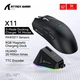 Мышь ATTACK SHARK X11 Black Беспроводная Игровая (2.4G, Bluetooth), PAW3311, 22000 DPI - изображение 7