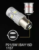 Автолампа LED BSmart BS5n P21/5W 1157 BAY15d 3020 14SMD 12В Canbus Красная - изображение 5