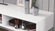 Тумба под ТВ Невада Ferrum-decor 45x100x38 Черный металл ДСП Белый 16 мм (FRD-106725) - изображение 2