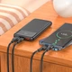 Павербанк HOCO J121 10000 mAh 22.5W 2USB/Type-C Портативный внешний аккумулятор Power Bank с быстрой зарядкой PD20W+QC3.0 Black - изображение 2