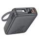 Павербанк HOCO Q39 20000 mAh 22.5W USB/Type-C с быстрой зарядкой PD20W+QC3.0 и встроенными кабелями Type-C/Lightning Grey - изображение 2