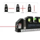 Лазерный нивелир Laser Level Pro 3 с линейкой рулеткой и пузырьковыми уровнями - изображение 2