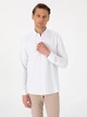 Рубашка хлопковая мужская Pierre Cardin G021SZ004-000-2211547(beyaz) L Белая (8683858544432) - изображение 1