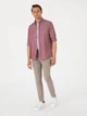 Рубашка хлопковая мужская Pierre Cardin G021SZ004-000-2211547(Bordo) M Бордовая (8683858544425) - изображение 3