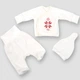 Костюм велюровий для немовлят з вишивкою Trendy Tot 03-01590 молочний 62 см (3 мiс.) - изображение 1