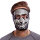 Маска лицьова вітрозахисна SP-Sport MS-4344-1 Chrome Skull чорний - зображення 2