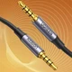 Аудиокабель UGREEN AV183 AUX 3.5mm to AUX 3.5mm 4-Pol 2m, Black-Gray - изображение 4