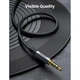 Аудиокабель UGREEN AV183 AUX 3.5mm to AUX 3.5mm 4-Pol 2m, Black-Gray - изображение 6