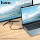 Перехідник – адаптер HOCO UA33 Type-C to HDTV, Metal Gray - зображення 8