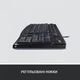 Клавіатура Logitech k120 (920-002643) Black, usb, стандартна, українська розкладка - зображення 3