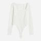 Боди женское H&M 22251132c29 M Белое (1000000051034) - изображение 1
