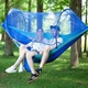 Туристический подвесной гамак с москитной сеткой Hammock 270x140 см Синий Гамак для отдыха с защитой от насекомых - изображение 2