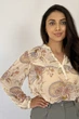 Блуза INEDIT 61295 Beige 1 - изображение 7