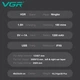 Універсальна машинка триммер для стрижки волосся та бороди з USB LED дисплеєм VGR V-103 Pro + Щіточка для чищення - изображение 6