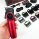 Професійна машинка для стрижки волосся VGR V-001 RED з дисплеєм 9000 об та 10 насадками (1,5-24 мм) - изображение 2