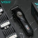 Професійна акумуляторна машинка для стрижки та бороди VGR V-269 4 насадки LED дисплей - изображение 3