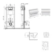Готовое решение Qtap для ванной комнаты: подвесной унитаз Crow Ultra Quiet 520×360×290 + комплект инсталляции Nest 4 в 1 (линейная клавиша Chrome) - изображение 2