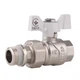 Кран шаровой "Американка" SD Forte 3/4" с антипротечкой прямой SF222W20 - изображение 1