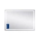 Зеркало Qtap Mideya 1000х700 с LED-подсветкой Touch, с антизапотеванием, с часами, диммером, регулировка яркости QT2078NCF10070W - изображение 4