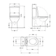 Унитаз напольный Qtap Scorpio Ultra Quiet безободковый с сиденьем Soft-Close MATT BLACK QT14226088AMB - изображение 2