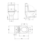 Унитаз-моноблок напольный Qtap Kolibri Ultra Quiet безободковый с сиденьем Soft-close WHITE QT10226380W - изображение 2